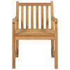 9 pcs conjunto de jantar p/ jardim madeira de teca maciça - Image 5