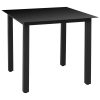 5 pcs conjunto de jantar para jardim preto - Image 3