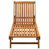 Espreguiçadeira de jardim com almofadão madeira acácia maciça - Image 3