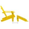 Cadeira Adirondack para jardim com otomano abeto maciço amarelo - Image 5