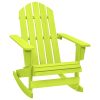 Cadeira Adirondack de baloiçar p/ jardim abeto maciço verde