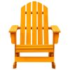 Cadeira Adirondack de baloiçar p/ jardim abeto maciço laranja - Image 2