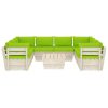 9 pcs conjunto lounge de paletes + almofadões madeira de abeto - Image 3
