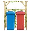 Pérgola jardim p/ caixotes duplos madeira de pinho impregnada