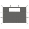 Paredes laterais para gazebo com janelas 2 pcs antracite - Image 2