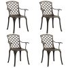 5 pcs conjunto bistrô alumínio fundido bronze - Image 3