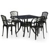 5 pcs conjunto de bistrô alumínio fundido preto - Image 2