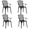 5 pcs conjunto de bistrô alumínio fundido preto - Image 3