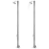 Chuveiro de jardim c/ base cinzenta 220 cm aço inoxidável - Image 2