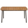 5 pcs conjunto de jantar para jardim vime PE antracite - Image 3