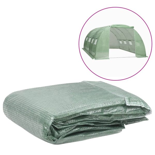 Cobertura de substituição p/ estufas 16 m² 400x400x200 cm verde