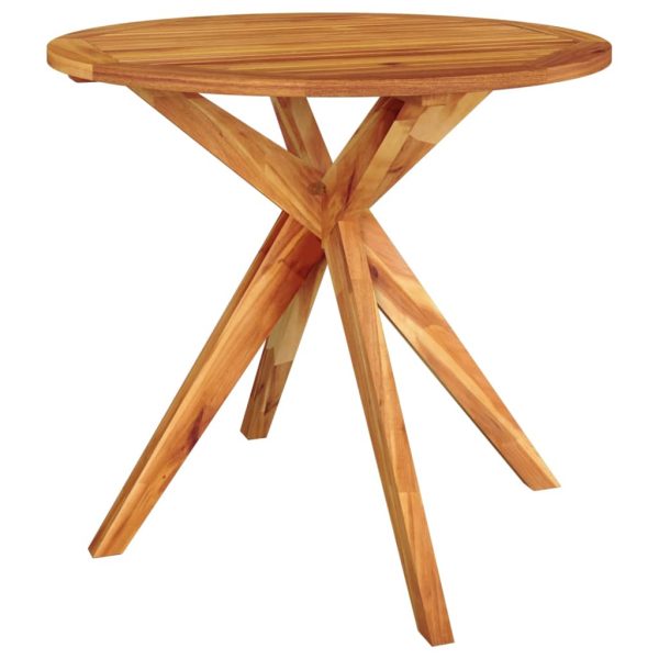 Mesa de jardim 85x85x75 cm madeira de acácia maciça - Image 2