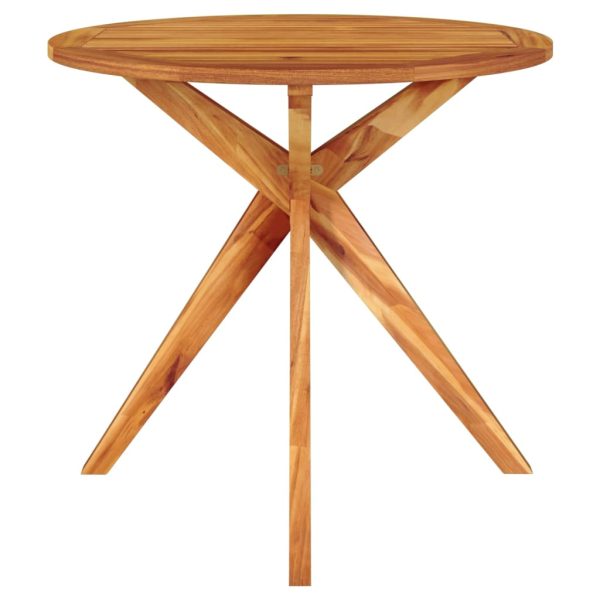 Mesa de jardim 85x85x75 cm madeira de acácia maciça - Image 3