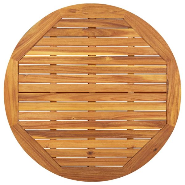 Mesa de jardim 85x85x75 cm madeira de acácia maciça - Image 4