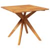 Mesa de jardim 85x85x75 cm madeira de acácia maciça - Image 2