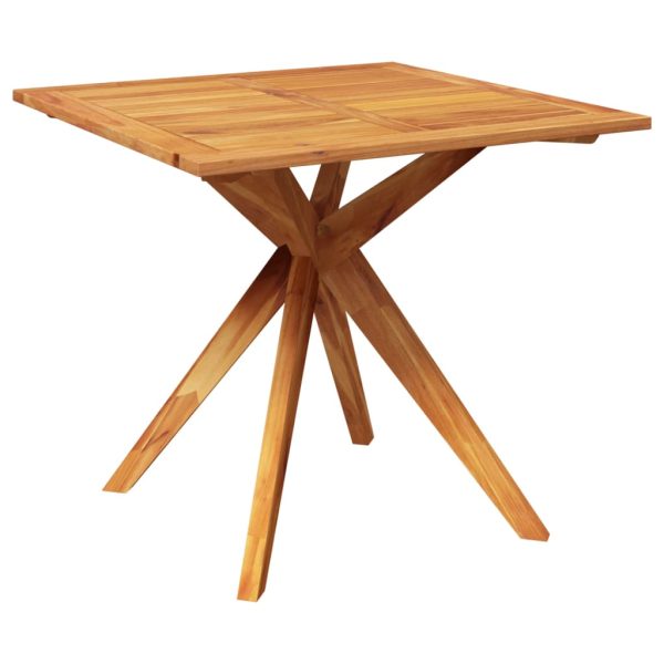Mesa de jardim 85x85x75 cm madeira de acácia maciça - Image 2