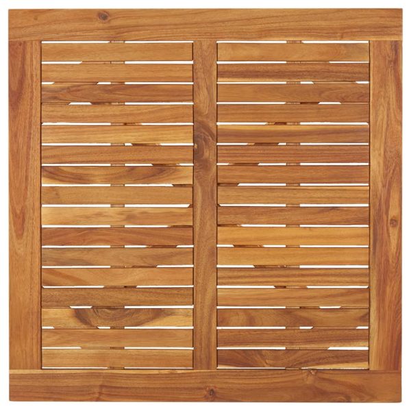 Mesa de jardim 85x85x75 cm madeira de acácia maciça - Image 4