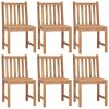 Cadeiras de jardim 6 pcs c/ almofadões madeira de teca maciça - Image 2
