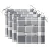 Cadeiras de jardim c/ almofadões 4 pcs madeira de acácia maciça - Image 3