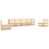 6 pcs conjunto lounge de jardim pinho maciço - Image 2