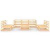 8 pcs conjunto lounge de jardim pinho maciço - Image 3