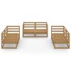 6 pcs conjunto lounge de jardim pinho sólido castanho mel - Image 3