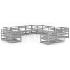 13 pcs conjunto lounge de jardim pinho maciço - Image 2