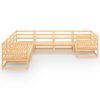 8 pcs conjunto lounge de jardim pinho maciço - Image 3