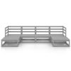 6 pcs conjunto lounge de jardim pinho maciço - Image 3