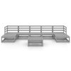 8 pcs conjunto lounge de jardim pinho maciço - Image 3