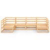 6 pcs conjunto lounge de jardim pinho maciço - Image 3