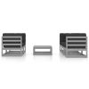 6 pcs conjunto lounge de jardim c/ almofadões pinho maciço - Image 2