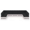 9 pcs conj. lounge de jardim c/ almofadões pinho maciço branco - Image 3