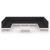 10 pcs conj. lounge de jardim c/ almofadões pinho maciço branco - Image 3