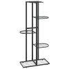 Suporte de vasos c/ 5 prateleiras 43x22x98 cm metal preto - Image 2