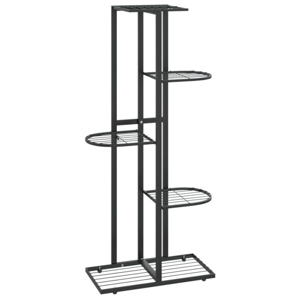 Suporte de vasos c/ 5 prateleiras 43x22x98 cm metal preto - Image 2