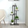 Suporte de vasos c/ 5 prateleiras 43x22x98 cm metal preto