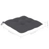 Cadeiras de jantar p/ jardim 6 pcs c/ almofadões acácia maciça - Image 7