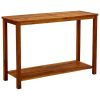 Mesa consola para jardim 110x40x75 cm madeira de acácia maciça