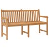Banco de jardim 150 cm madeira de teca maciça - Image 2