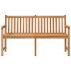 Banco de jardim 150 cm madeira de teca maciça - Image 3