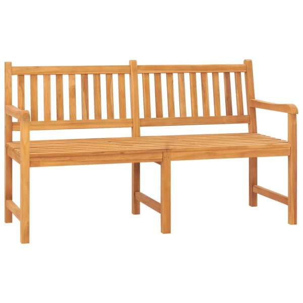 Banco de jardim 3 lugares c/ mesa 150 cm madeira de teca maciça - Image 2