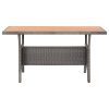 Mesa de jardim 120x70x66 cm madeira de acácia maciça cinzento - Image 2