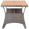 Mesa de jardim 120x70x66 cm madeira de acácia maciça cinzento - Image 3