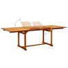Mesa de jantar p/ jardim (160-240)x100x75 cm acácia maciça - Image 3