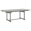Mesa de jantar p/ jardim (150-200)x100x75 cm acácia maciça - Image 2
