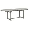 Mesa de jantar p/ jardim (160-240)x100x75 cm acácia maciça - Image 2