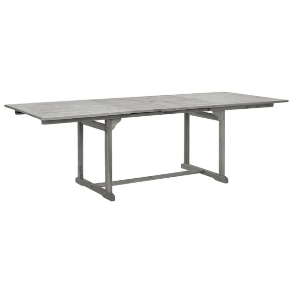 Mesa de jantar p/ jardim (160-240)x100x75 cm acácia maciça - Image 2