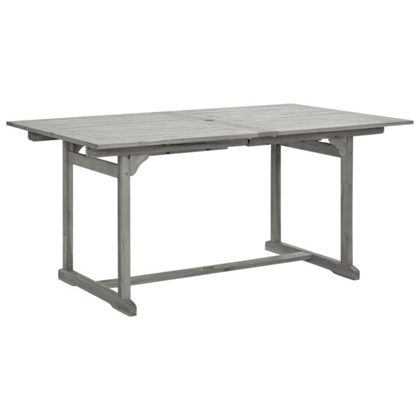 Mesa de jantar p/ jardim (160-240)x100x75 cm acácia maciça - Image 3