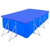 Coberturas de piscina retangulares 2 pcs PE 90 g/m² 540x270 cm - Image 2